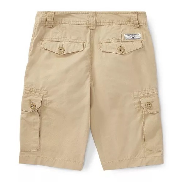 Polo Ralph Lauren 🐎 Big Boys Khaki Twill Cargo Shorts - Picture 2 of 5
